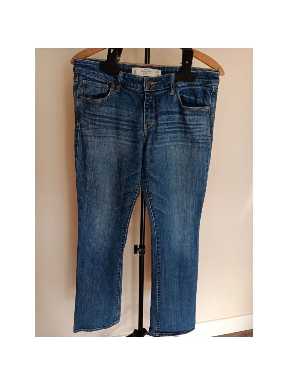 Abercrombie & Fitch Women's Jeans 10R 30W 33L Bootcut Blue Soft